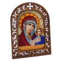 Набор для вышивки бисером по деревянной основе Вдохновение "Казанская Божья Матерь" 